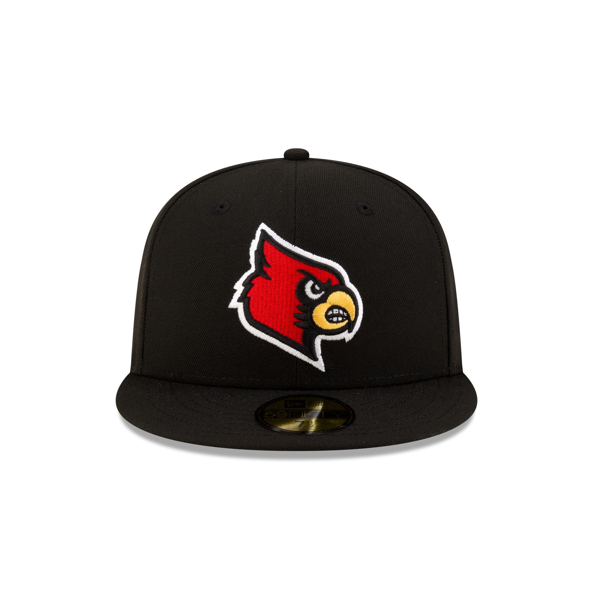 Louisville Cardinals Black 59FIFTY Fitted Hat - Image 2