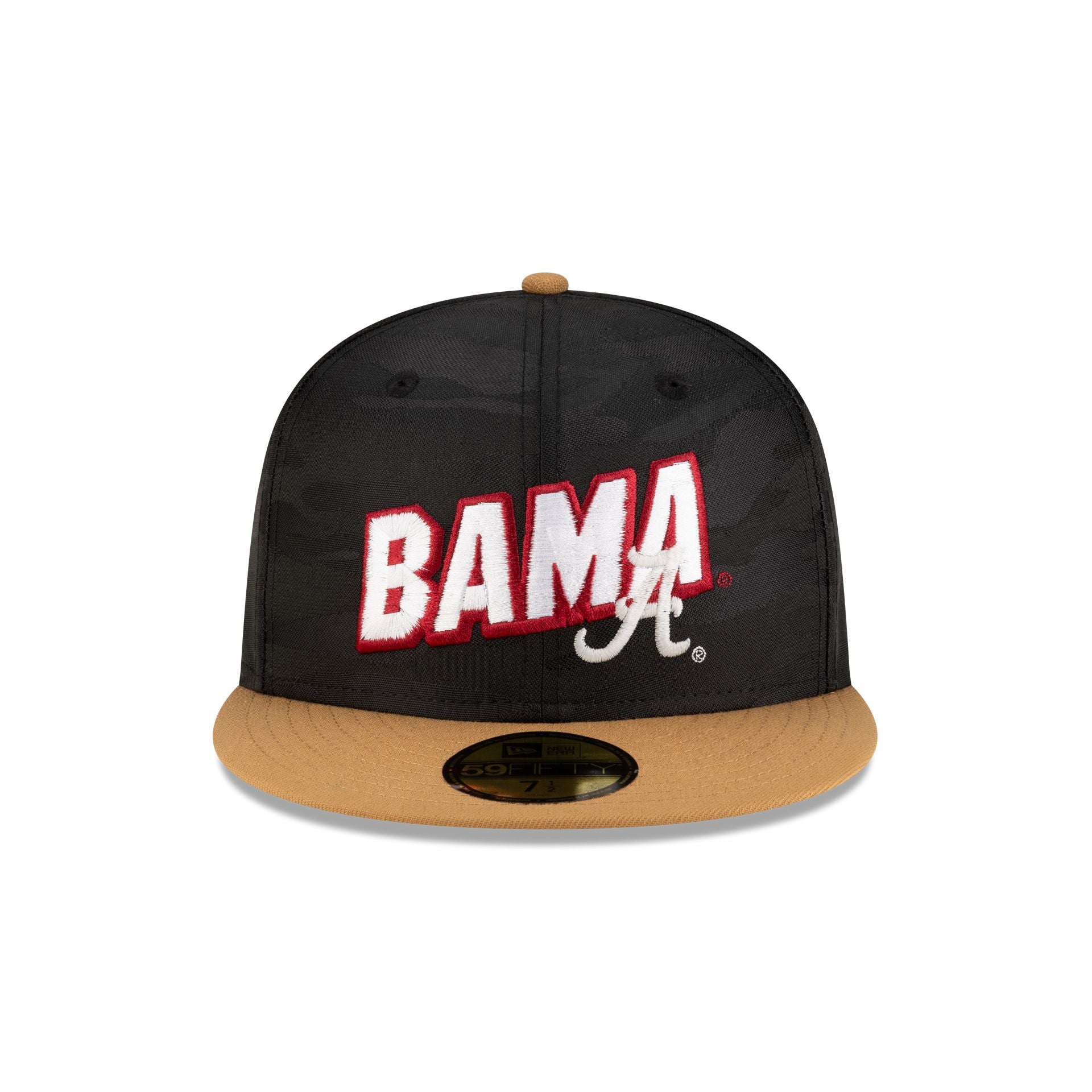 Alabama Crimson Tide Black Tonal Wheat 59FIFTY Fitted Hat - Image 2