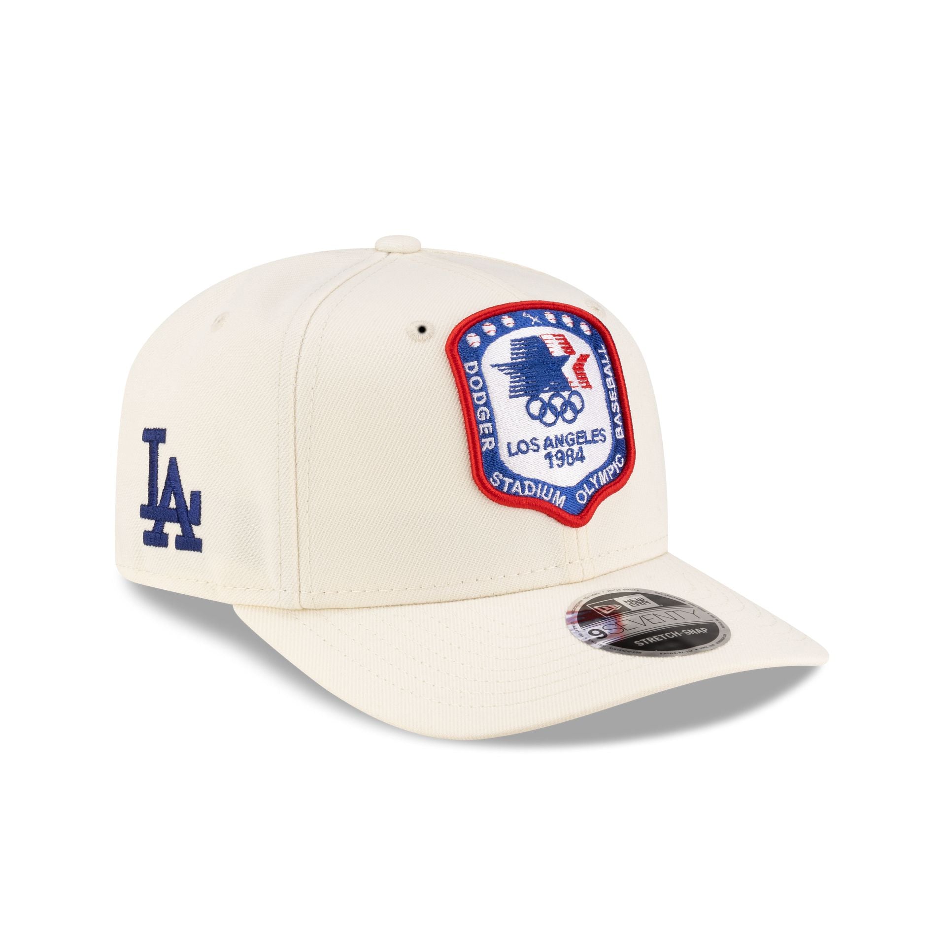 Los Angeles Dodgers 1984 Olympics Chrome White 9SEVENTY Stretch-Snap Hat