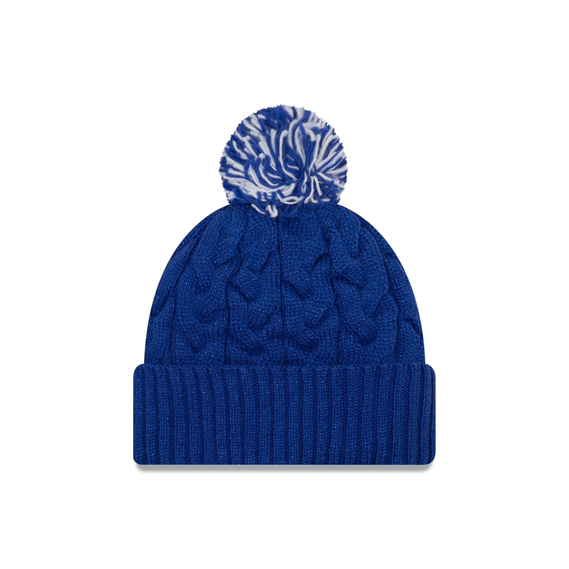 Buffalo Bills Cozy Cable Women's Pom Knit Hat - Image 2