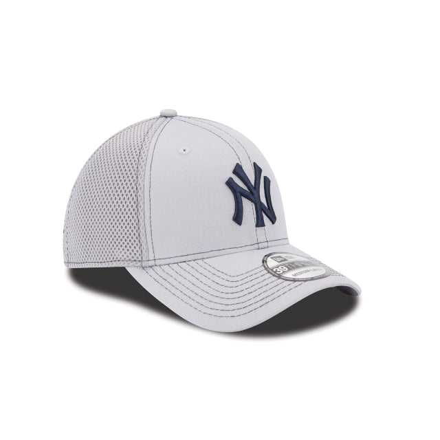 New York Yankees NEO Gray 39THIRTY Stretch Fit Hat - Image 3