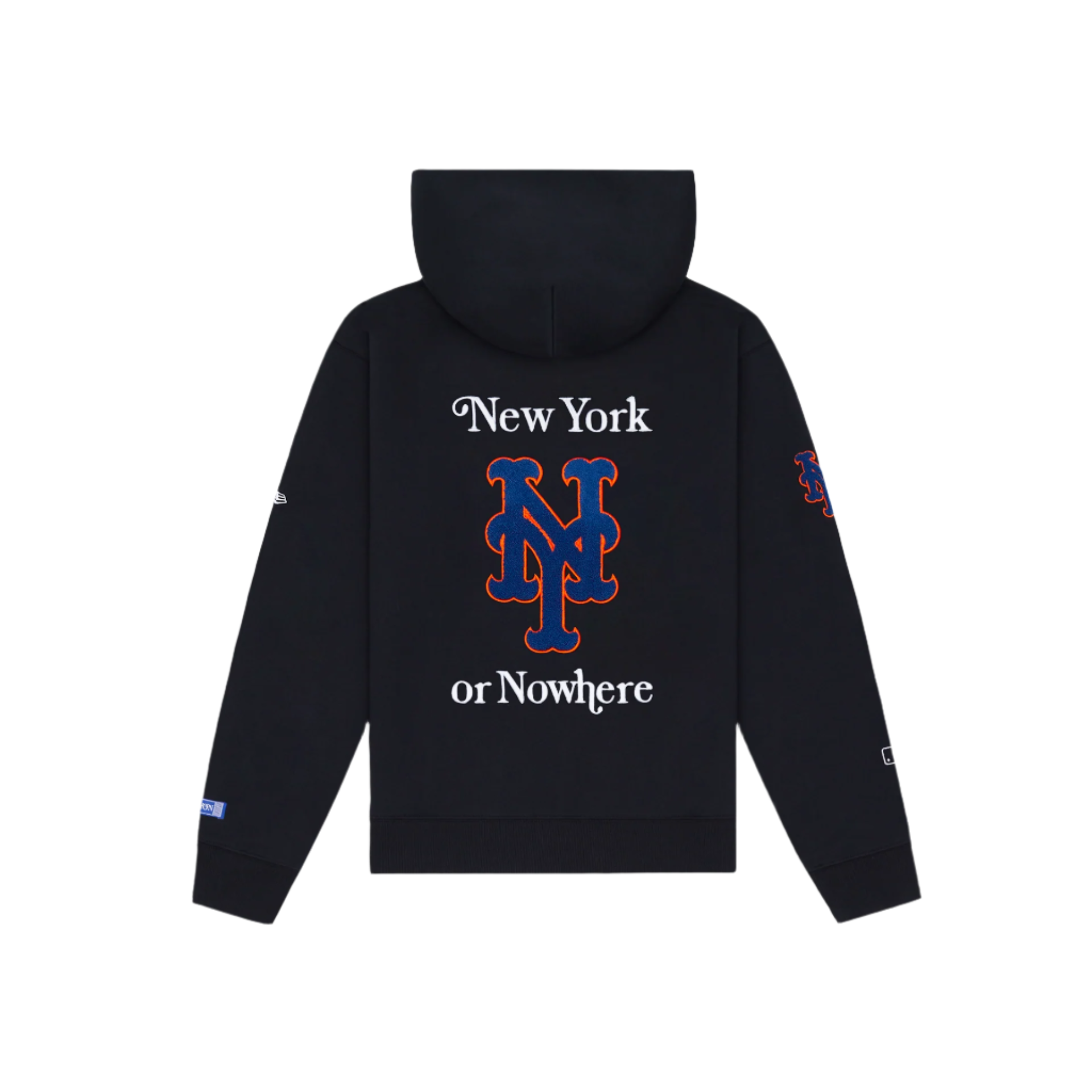 New York or Nowhere x New York Mets Black Full-Zip Hoodie - Image 2