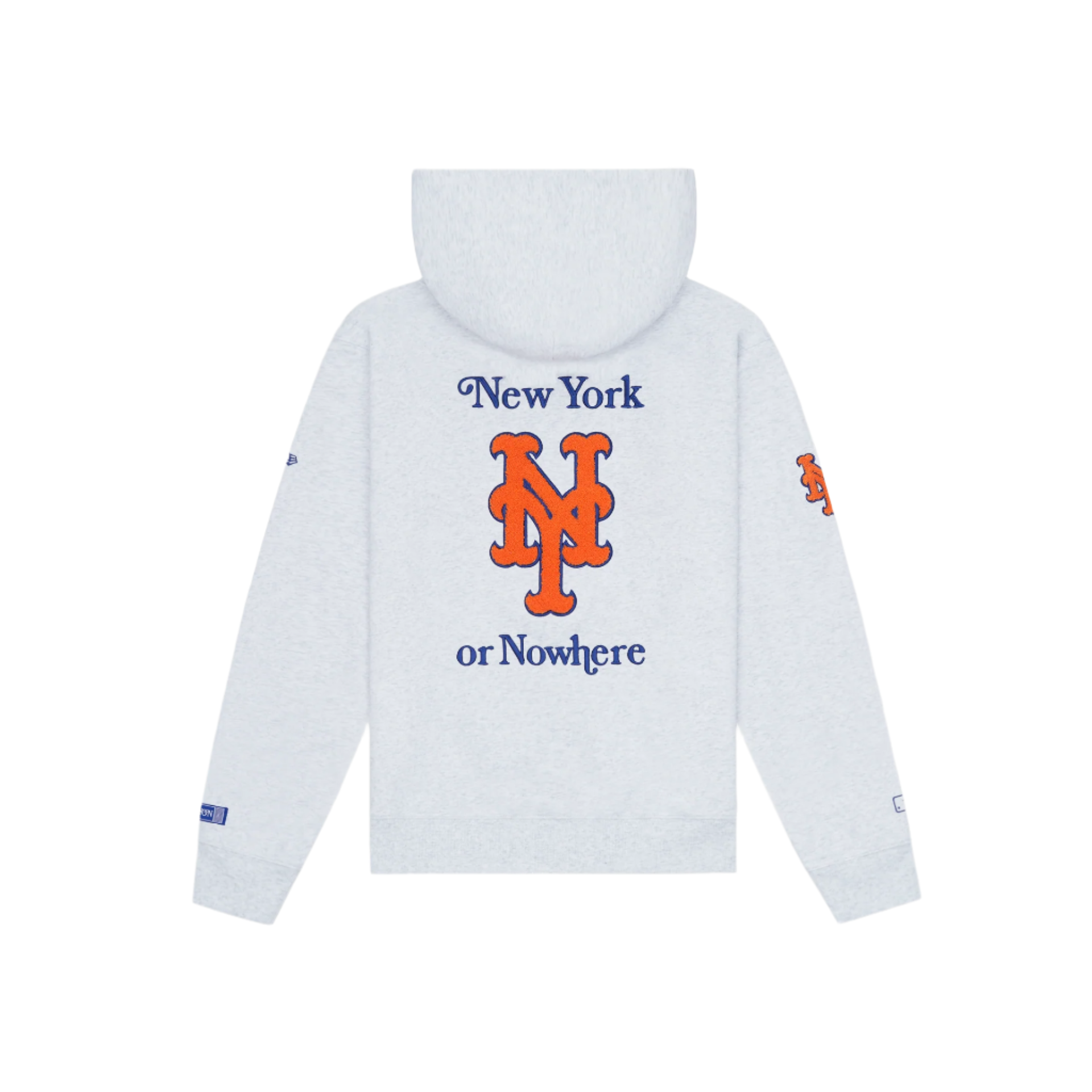 New York or Nowhere x New York Mets White Full-Zip Hoodie - Image 2